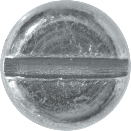 Assorted Machine Screws Nuts & Washers Metric - Close-up of a metallic screw head.