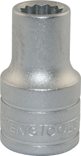 TENG 1/2 Dr Socket 12Pt Regular 15mm TENG 1/2 Dr Socket 12Pt Regular 15mm