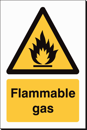 Flammable Gas 240 x 360mm Sign Flammable Gas 240 x 360mm Sign - Safety Awareness Signage