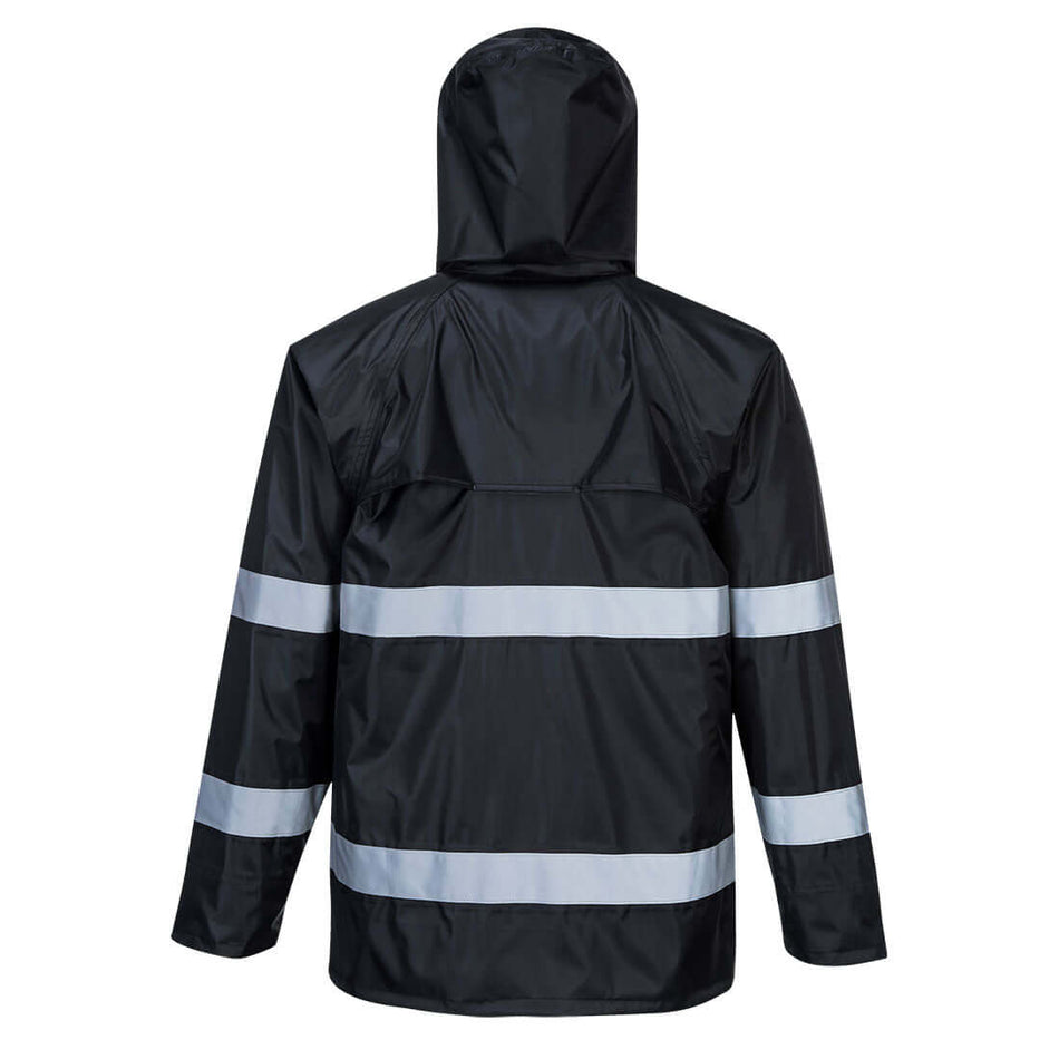 PORTWEST Iona Classic Rain Jacket in Black PORTWEST Iona Classic Rain Jacket in Black - Waterproof Gear