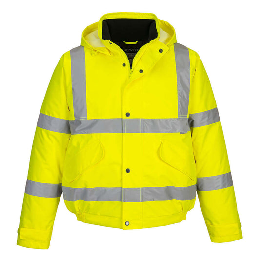 PORTWEST Yellow Hi-Vis Bomber Jacket PORTWEST Yellow Hi-Vis Bomber Jacket - Safety and Style
