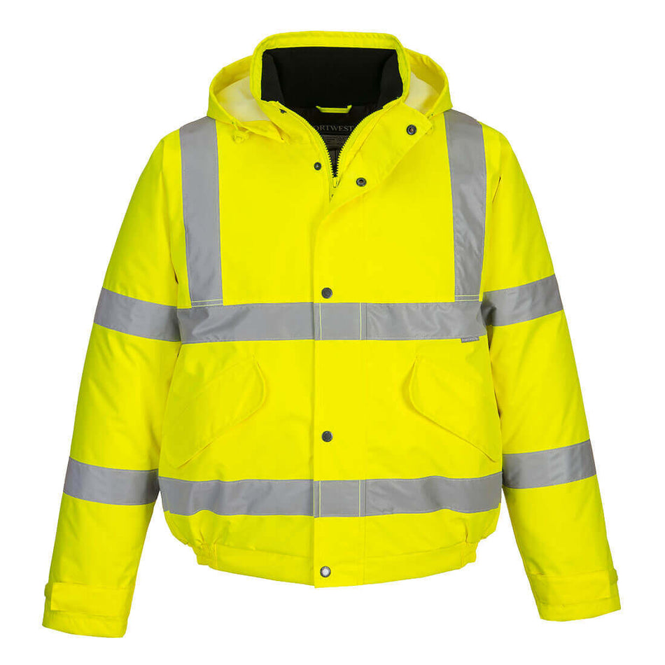 PORTWEST Yellow Hi-Vis Bomber Jacket PORTWEST Yellow Hi-Vis Bomber Jacket - Safety and Style