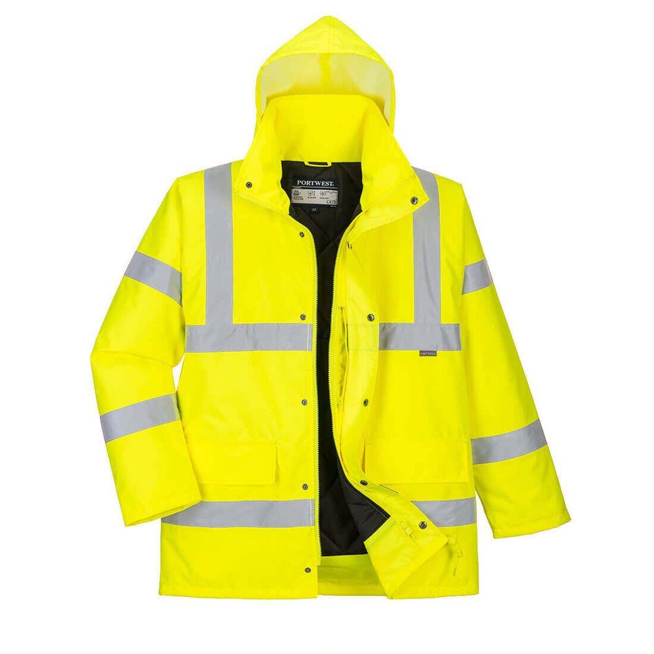 PORTWEST Yellow Hi-Vis Breathable Jacket PORTWEST Yellow Hi-Vis Breathable Jacket - Safety & Comfort
