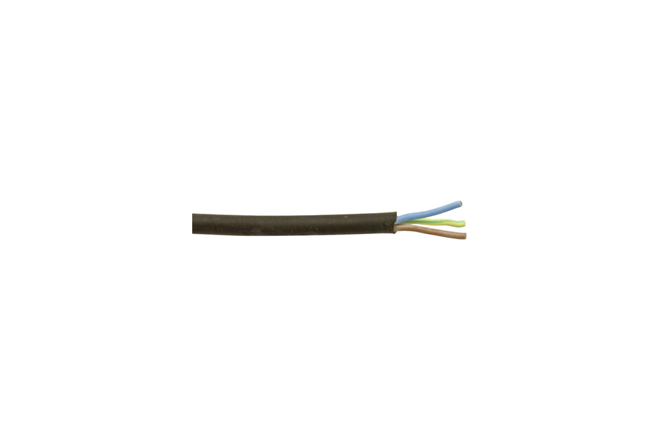 Mains Cable 3-core TRS Black 10amp