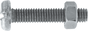 Machine Screws Pan Slot W/Nut M4 x 25