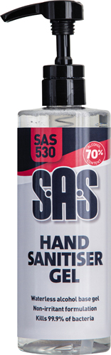 S.A.S Hand Sanitiser Gel 500ml