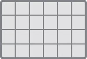 Superbox Large Clear Box 24 Compartment