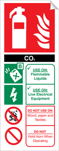 CO2 (Carbon Dioxide) 250 x 100mm Sticker