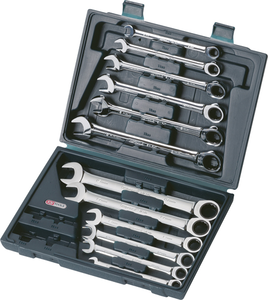 KS GEARplus Ratcheting Combi Spanner Set