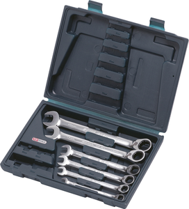 KS Ratcheting Combi Spanner Set 6-Pce