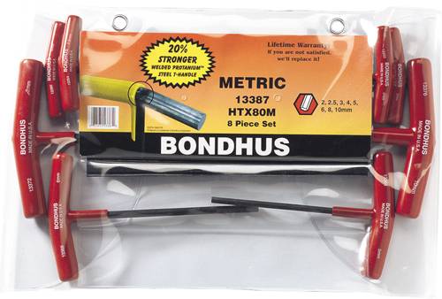 BONDUS Graduated Hex T-Handles 2-10mm