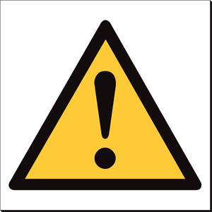 ! (Warning Triangle) 360 x 350mm Sign