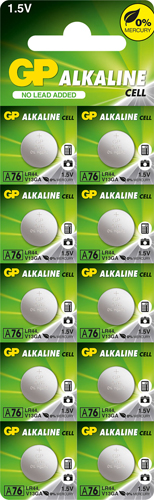 MICRO ALKALINE BATTERY1.5V A76 (LR44)