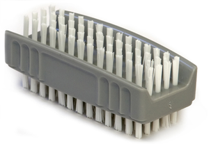 Nail Brushes Doub/sided w/Plastic Handle