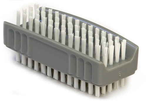 Nail Brushes Doub/sided w/Plastic Handle
