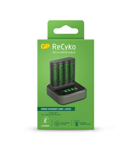 GP ReCyco+ USB AA & AAA Battery Charger