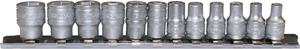 TENG 1/4 Dr Sockets Regular 6Pt Set-12
