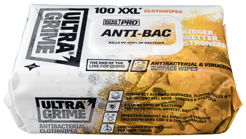ULTRAGRIME Pro 'Anti-Bac' Clothwipes 100pk