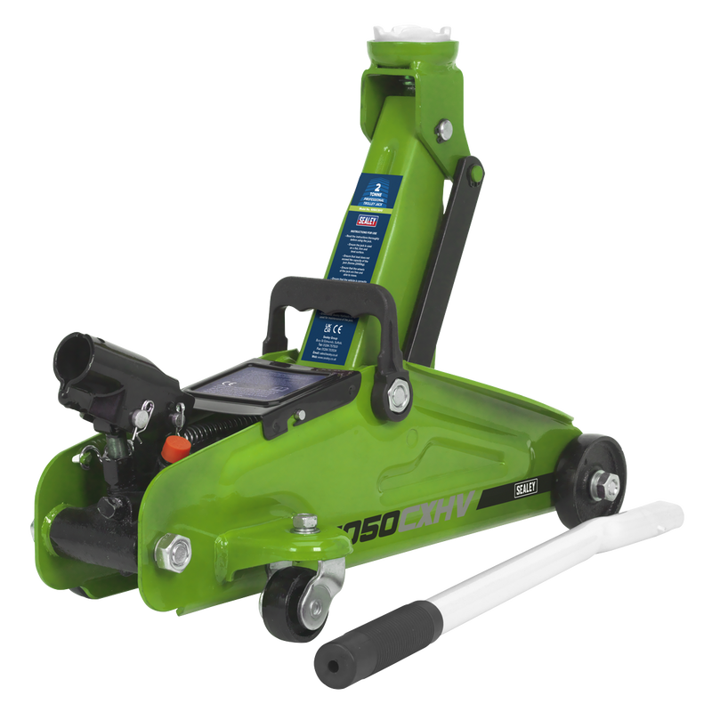 Trolley Jack 2 Tonne Short Chassis - Hi-Vis