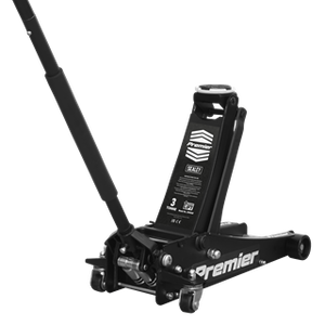 Trolley Jack 3 Tonne Low Profile Rocket Lift Black