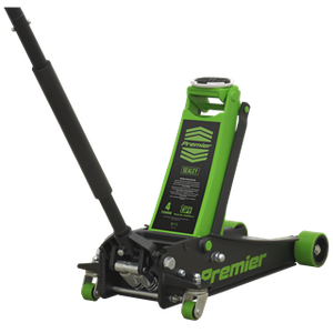 Trolley Jack 4 Tonne Low Profile Rocket Lift Green