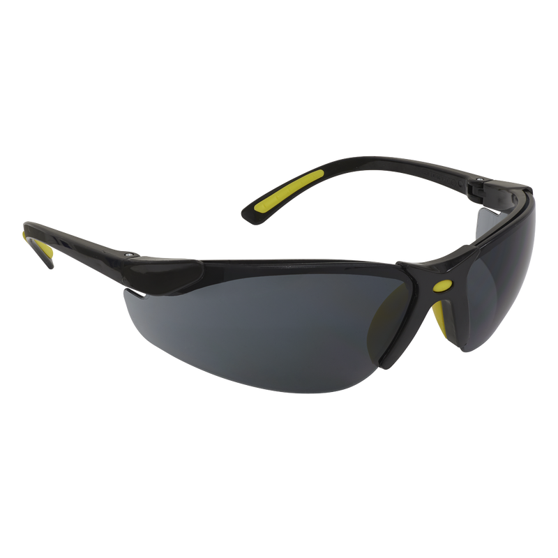 Zante Style Smoke Lens Safety Glasses with Flexi Arms