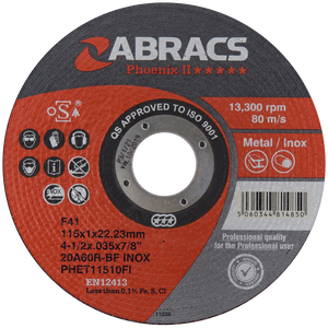 Extra Thin Flat Cutting Disc 115x1x22