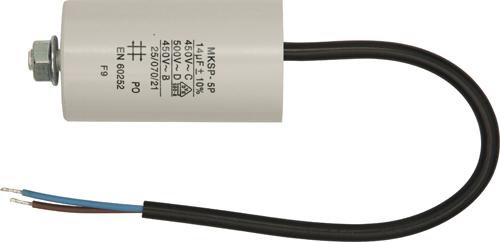 Motor Capacitor 60uF Lead Connector