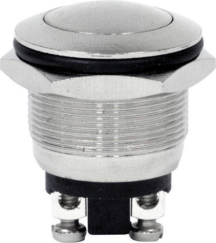 12V Push On Button Switches - Brass