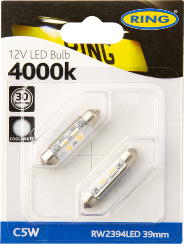 RING 239 LED Festoon Bulb 12V C5W 4000K