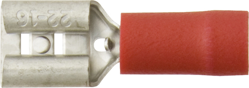 Terminals Red Push-On Female 6.3mm