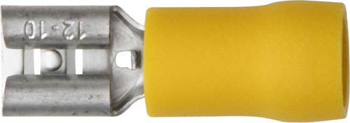 Terminals Yellow Push-On Fem 6.3mm