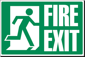 Fire Exit 240 x 360mm Sign