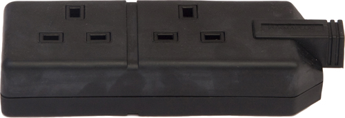 Permaplug Trail Socket Double Black